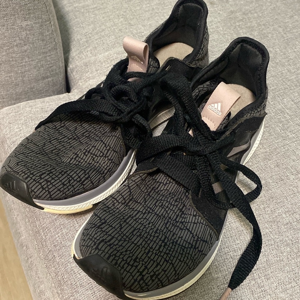 adidas Black Pink Athletic Running Sneakers